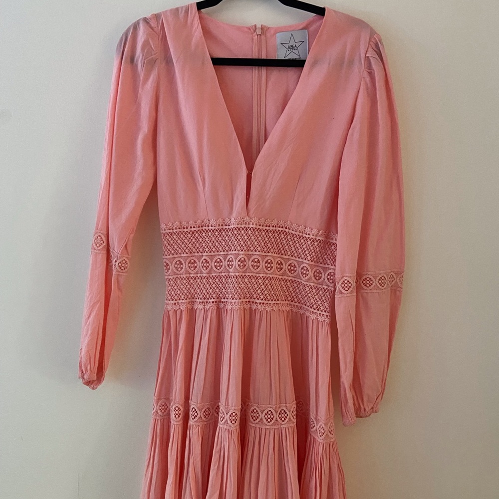Dress with eyelit detail